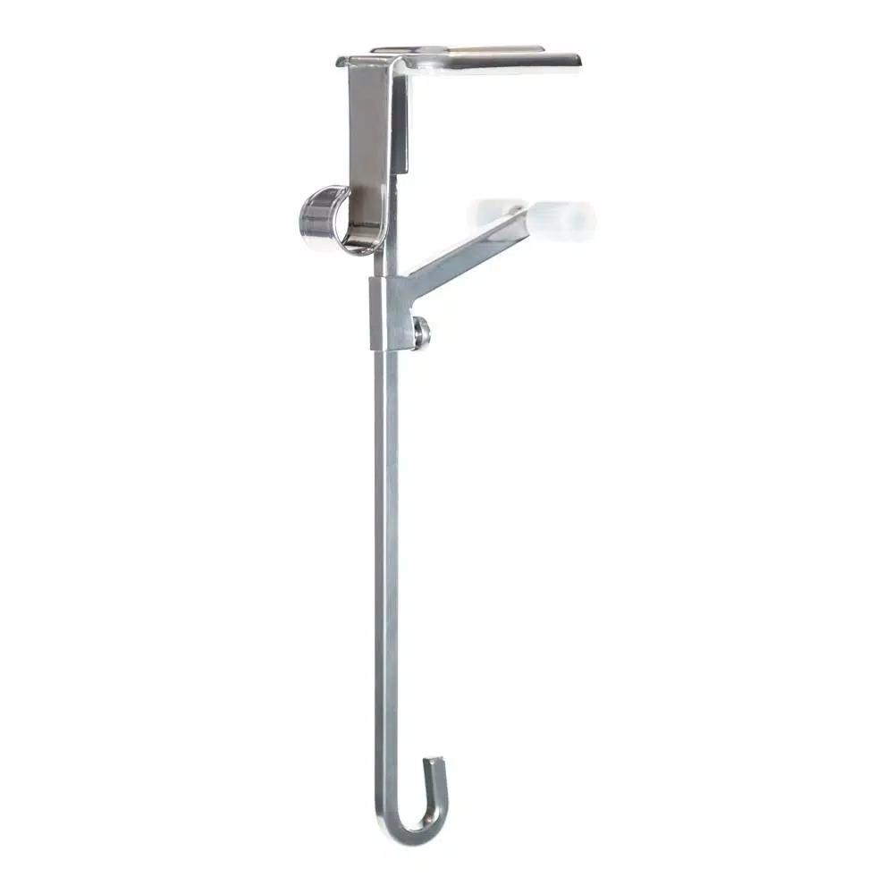 Village Lighting Company Silver Mantle Garland and Stocking Holder 3-Pack - Adjustable Metal Mantle Hangers