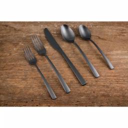 Fiesta Spark Black Satin 18/0 Stainless Steel 20-Piece Flatware Set, Service for 4 thumbnail 3