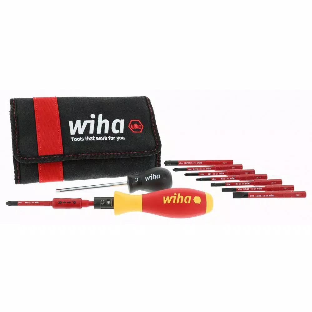 Wiha 11-Piece Insulated TorqueVario-S Torque Control Screwdriver Set