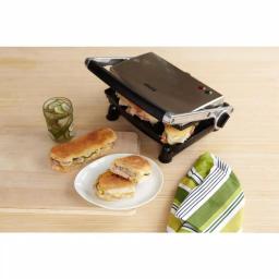 IMUSA 1400W Silver Non-Stick Panini Press and Countertop Grill thumbnail 7