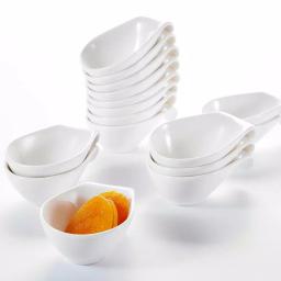 MALACASA 3.75 in. White Porcelain Ramekins Set of 16, Ceramic Souffle Dishes and Serving Bowls thumbnail 3