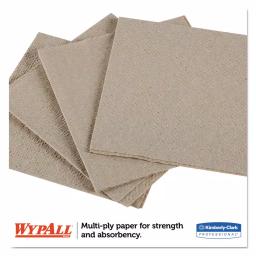Wypall L20 2-Ply Brown Paper Wipers, 12.5 x 13.25 in, 68/Pack, 12 Packs Per Carton thumbnail 4