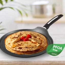 KOCH SYSTEME CS CS KOCHSYSTEME Munster 11 in. Black Forged Aluminum Nonstick Crepe Pan thumbnail 3