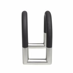 Umbra Squeeze Napkin Holder, Swivel Black and Nickel Metal Design thumbnail 3