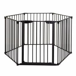 Dreambaby Mayfair Converta 3-in-1 Playpen and 6-Panel Multi-Purpose Gate, Black thumbnail 1