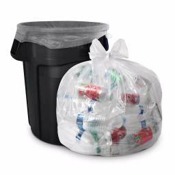 Aluf Plastics 55 Gallon Heavy-Duty Clear Recycling Bags, 1.5 Mil, 100-Count thumbnail 1