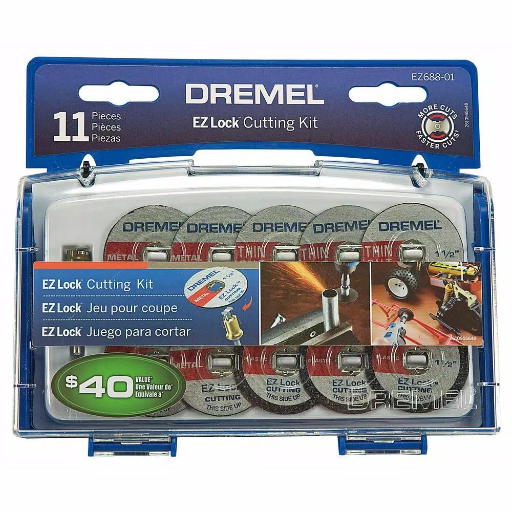 Dremel EZ Lock Rotary Tool Cut-Off Wheel Set and 130-Piece Accessory Kit