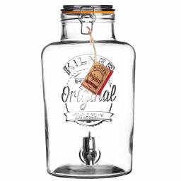 Kilner 2 Gal. Clip Top Glass Beverage Dispenser with Chrome Spigot thumbnail 2