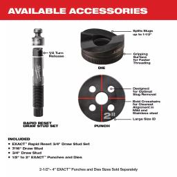 Milwaukee M18 FORCE LOGIC 6 Ton Cordless Knockout Tool Kit with 2.0 Ah Battery and Die Set thumbnail 7