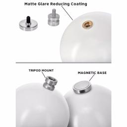 AdirPro 5.7 in. Laser Point Cloud Scan Reference Target Sphere with Magnetic Base (6-Pack) thumbnail 4