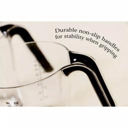 Cook Pro 2-Piece Plastic Measuring Cup Set with Non-Slip Grip Handles and Nesting Design thumbnail 3