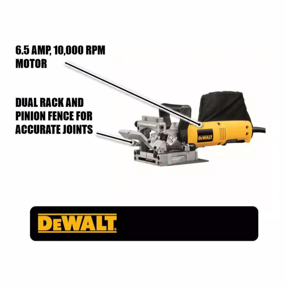 DEWALT 6.5 Amp Heavy Duty Plate Joiner Kit with 10,000 RPM Motor