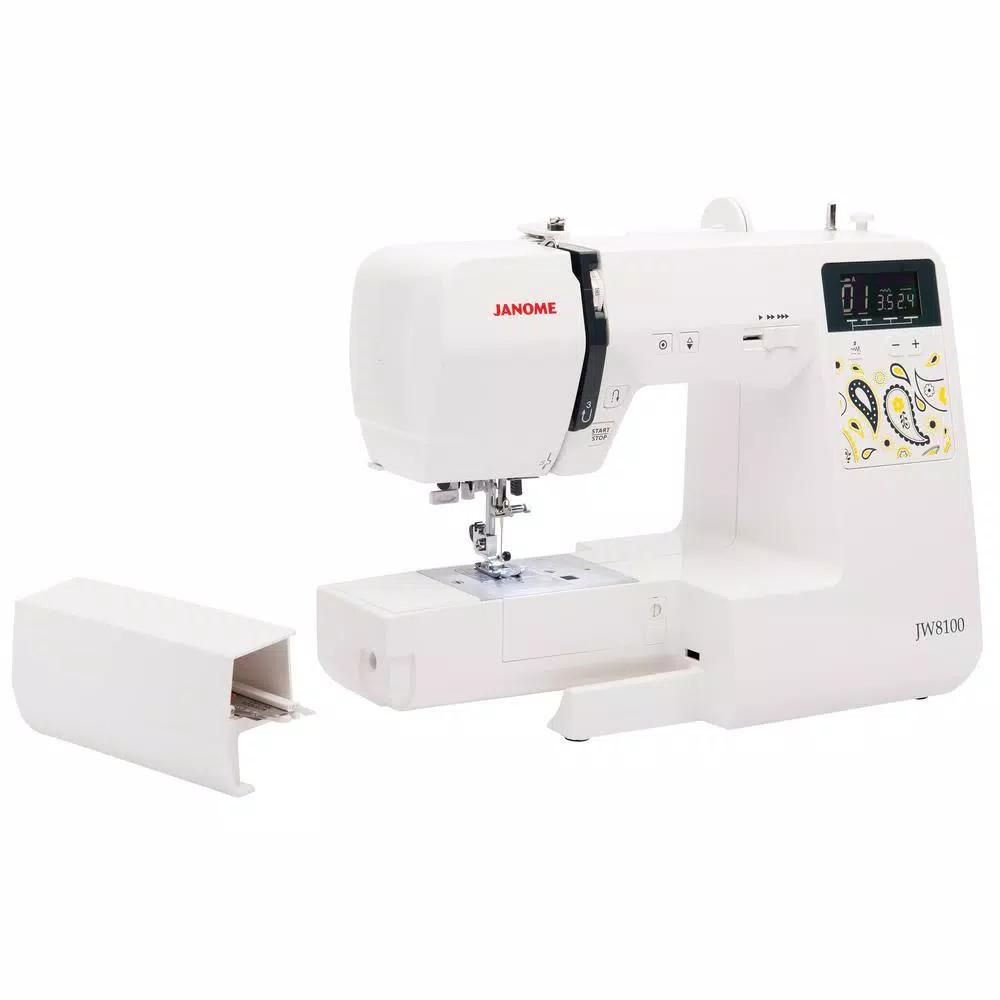 Janome JW8100 100-Stitch Computerized Sewing Machine with Accessory Bundle