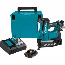 Makita 18V LXT Cordless 16-Gauge Straight Finish Nailer Kit (2.5 in.) with (2) 2.0 Ah Batteries & Charger thumbnail 2
