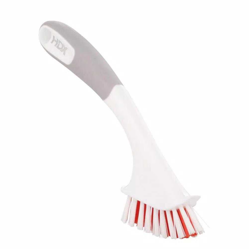 HDX Tile and Grout Brush with Antimicrobial Poly-Fiber Bristles