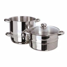Euro Cuisine Stainless Steel Stove Top Steam Juicer and Steamer Set thumbnail 1
