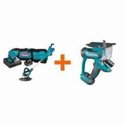 Makita 18V LXT Brushless 9 in. Drywall Sander Kit with Bonus Cut-Out Saw (XLS01T + XDS01Z) thumbnail 1