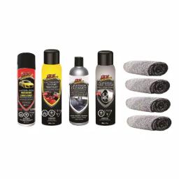 Dry Shine Quad Pack Waterless Car Detailing Kit with 400GSM Microfiber Towels thumbnail 1