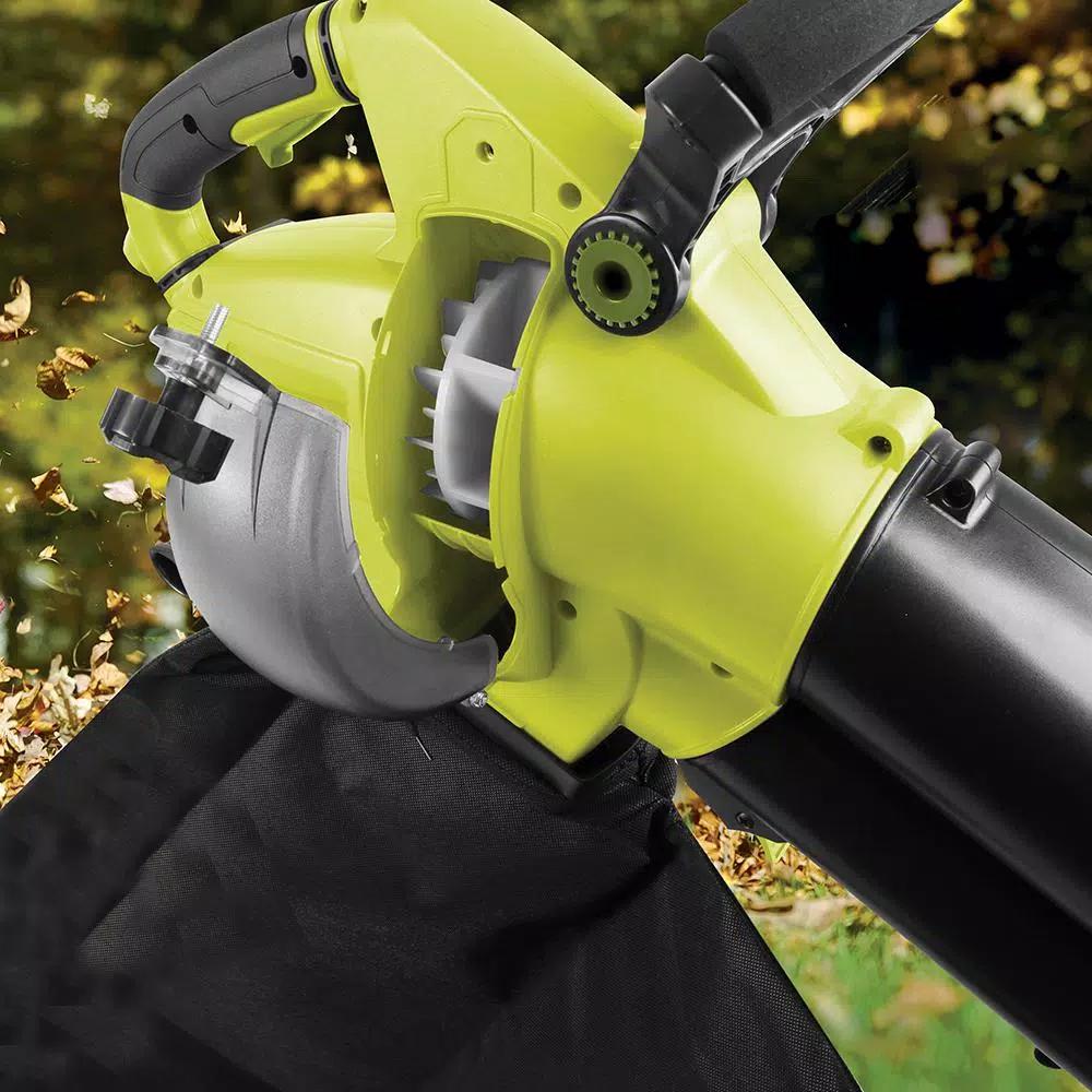Sun Joe 13 Amp Variable-Speed All-in-One Electric Blower, Vacuum, and Mulcher, 200 MPH, 615 CFM