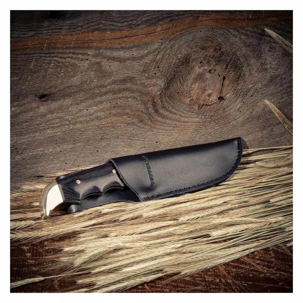 Sheffield Timber Series Big Pakka 4.5 in. Drop Point Fixed Blade Hunting Knife