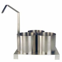 Paragon 4.5 in. Funnel Cake Mold Ring with Base Plate, Stainless Steel thumbnail 2