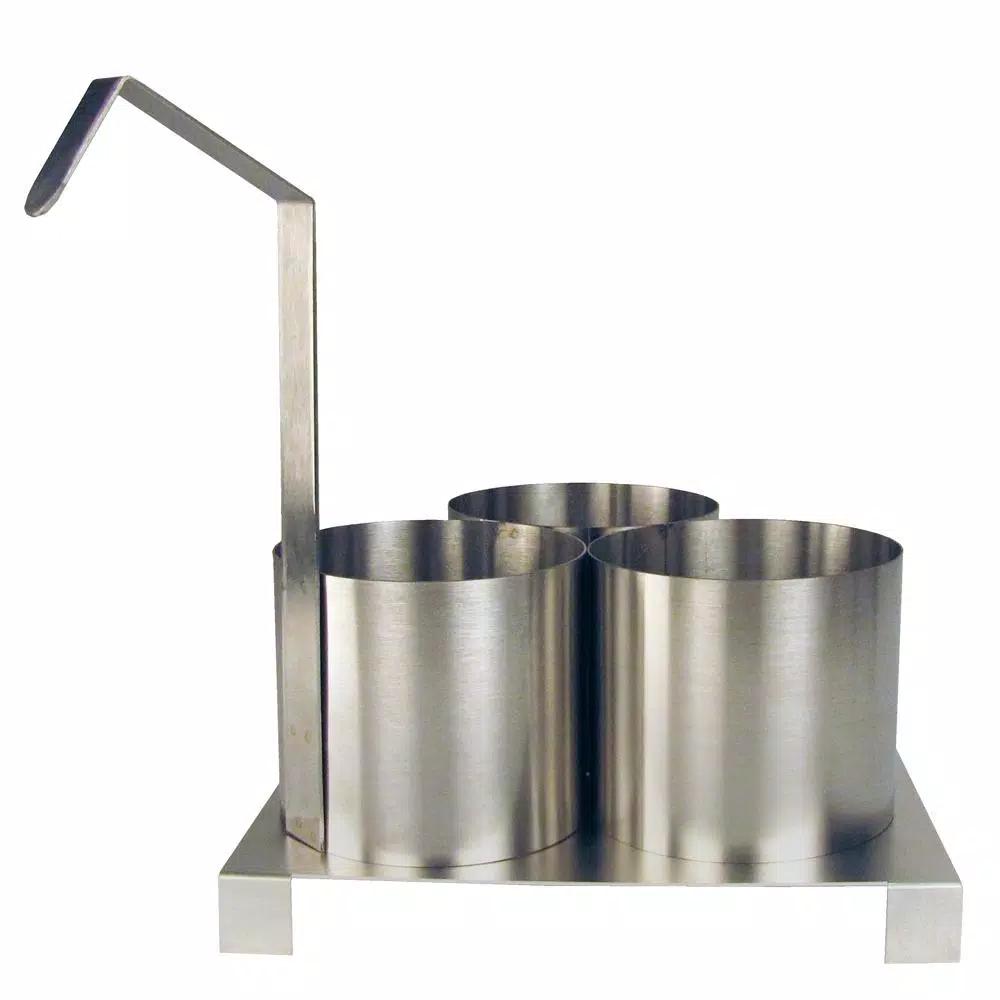Paragon 4.5 in. Funnel Cake Mold Ring with Base Plate, Stainless Steel