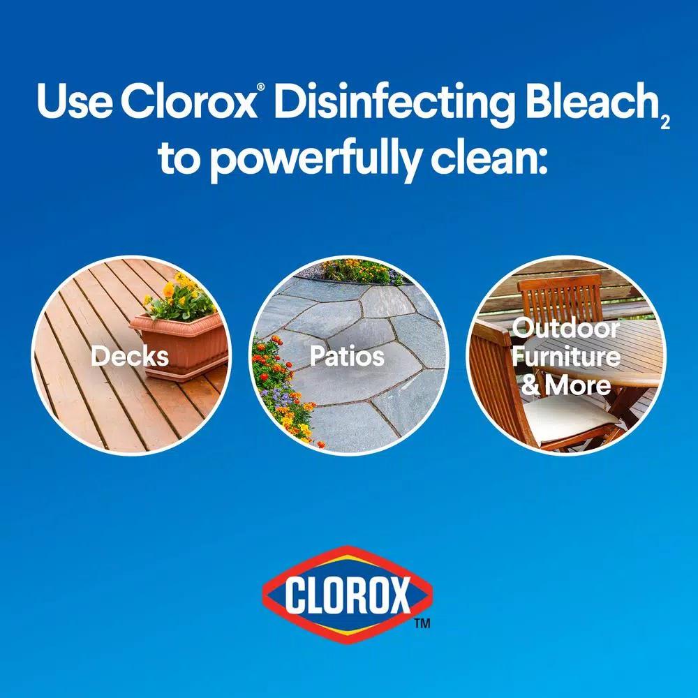 Clorox Regular Concentrated Liquid Bleach, 121 oz (2-Pack)