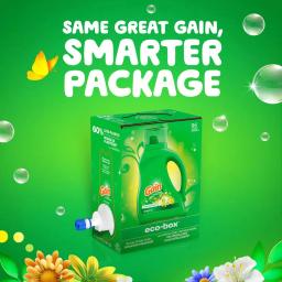 Gain Eco Box Original Liquid Laundry Detergent, 105 oz (96 Loads) thumbnail 5
