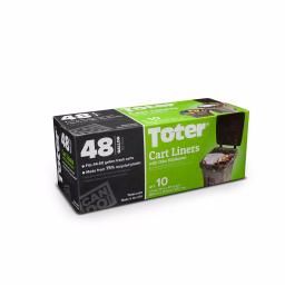 Toter 48 Gallon Trash Can Liners, 2 Mil Thick, 80 Count Case thumbnail 2