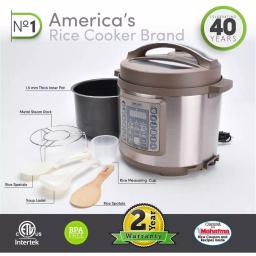 AROMA 4 Qt. Brown Electric Multi-Cooker Pressure Cooker with Aluminum Inner Pot thumbnail 6