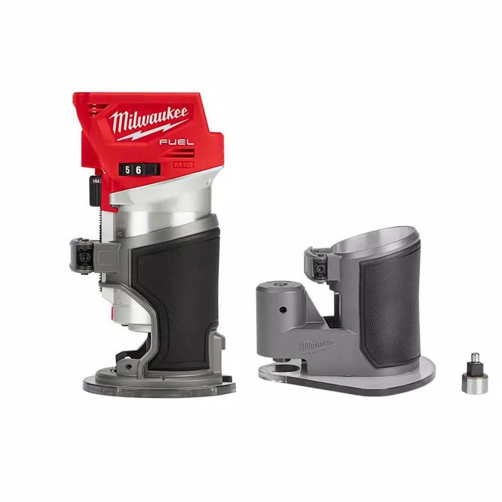Milwaukee M18 FUEL 18V Brushless Cordless Compact Router with Offset Base