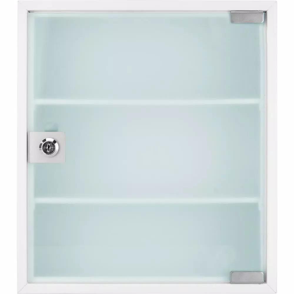 BARSKA Standard Medical Cabinet First Aid Kit with 3 Shelves and Magnetic Dry Erase Pad