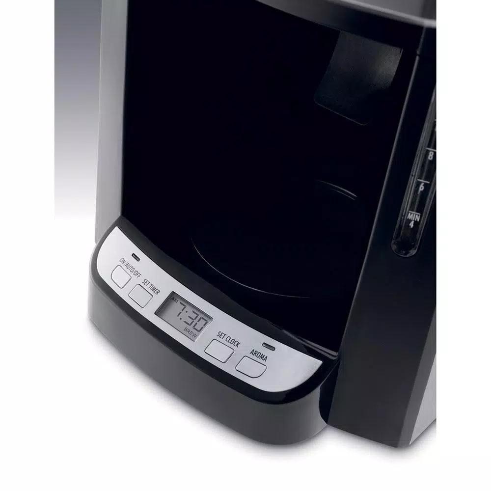 DeLonghi De'Longhi 10-Cup Black Stainless Steel Drip Coffee Maker with Thermal Carafe and Front Access