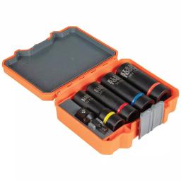 Klein Tools 2-In-1 Impact Socket Set, 5-Piece SAE Socket Set with 1/2 in. Drive and Adapter thumbnail 8