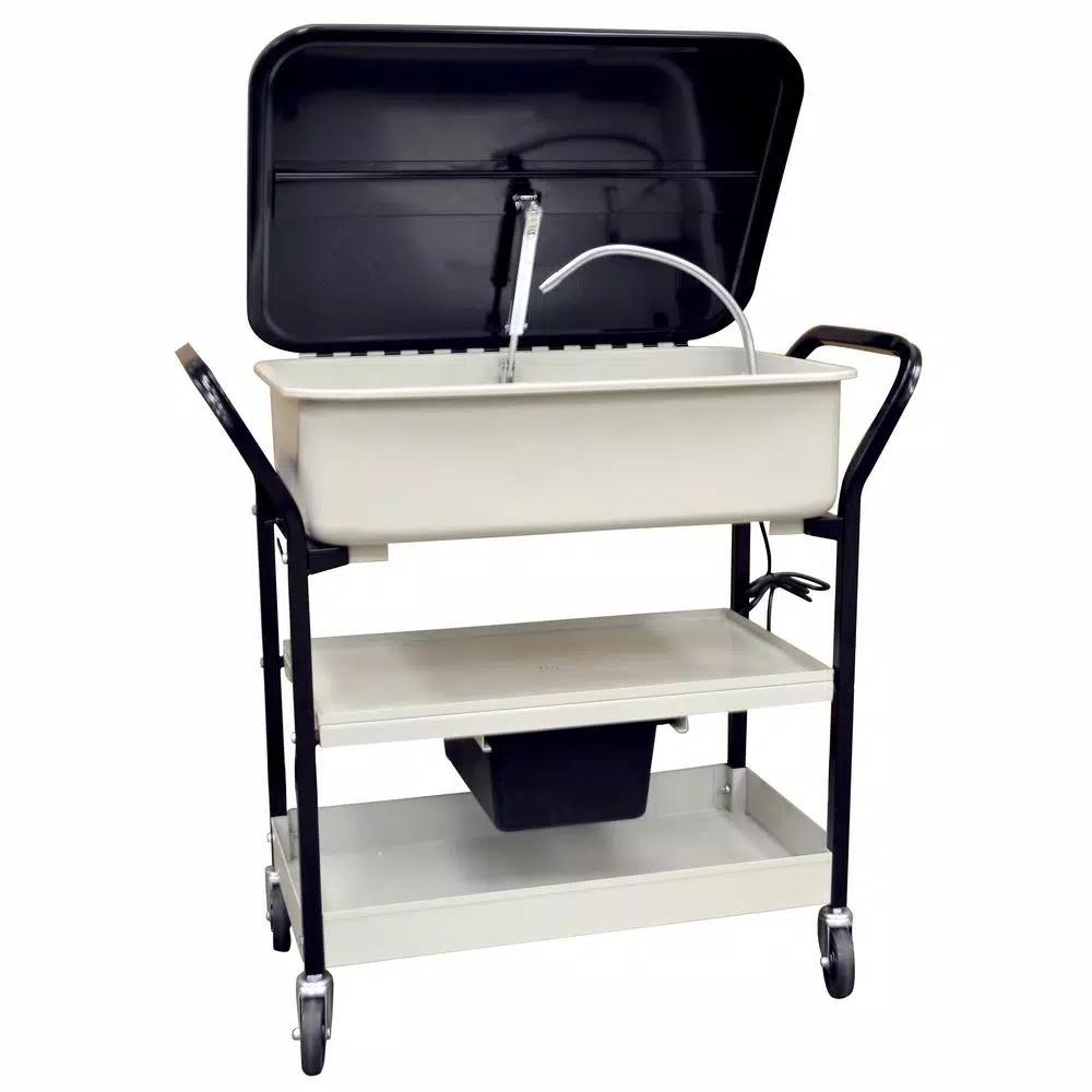 BLACK BULL 20 Gal. Mobile Parts Washer with 120V Pump
