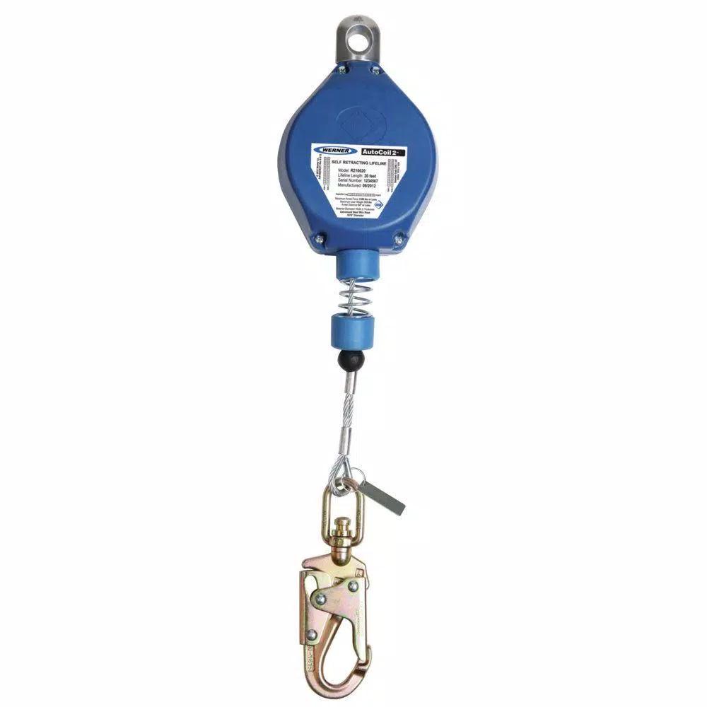 Werner AutoCoil 2 20 ft. Steel Cable Self Retracting Lifeline