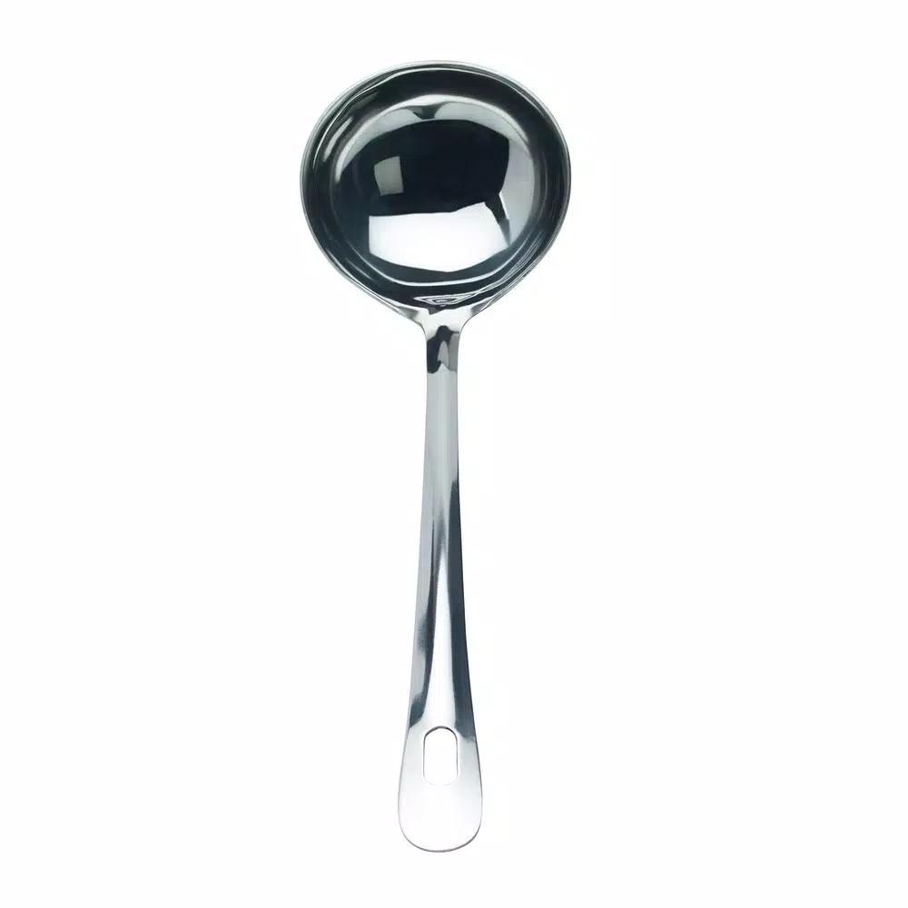 Basic Essentials 7-Piece Stainless Steel Kitchen Utensil Set with Organization Tub