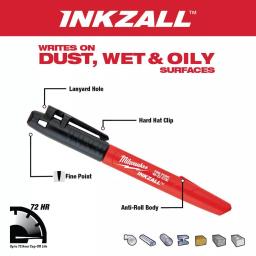 Milwaukee M18 18V Lithium-Ion Cordless Compact Blower & INKZALL Marker Combo Kit thumbnail 9