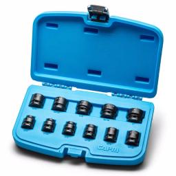 Capri Tools 1/2 in. Drive SAE Stubby Impact Socket Set, 11-Piece thumbnail 1