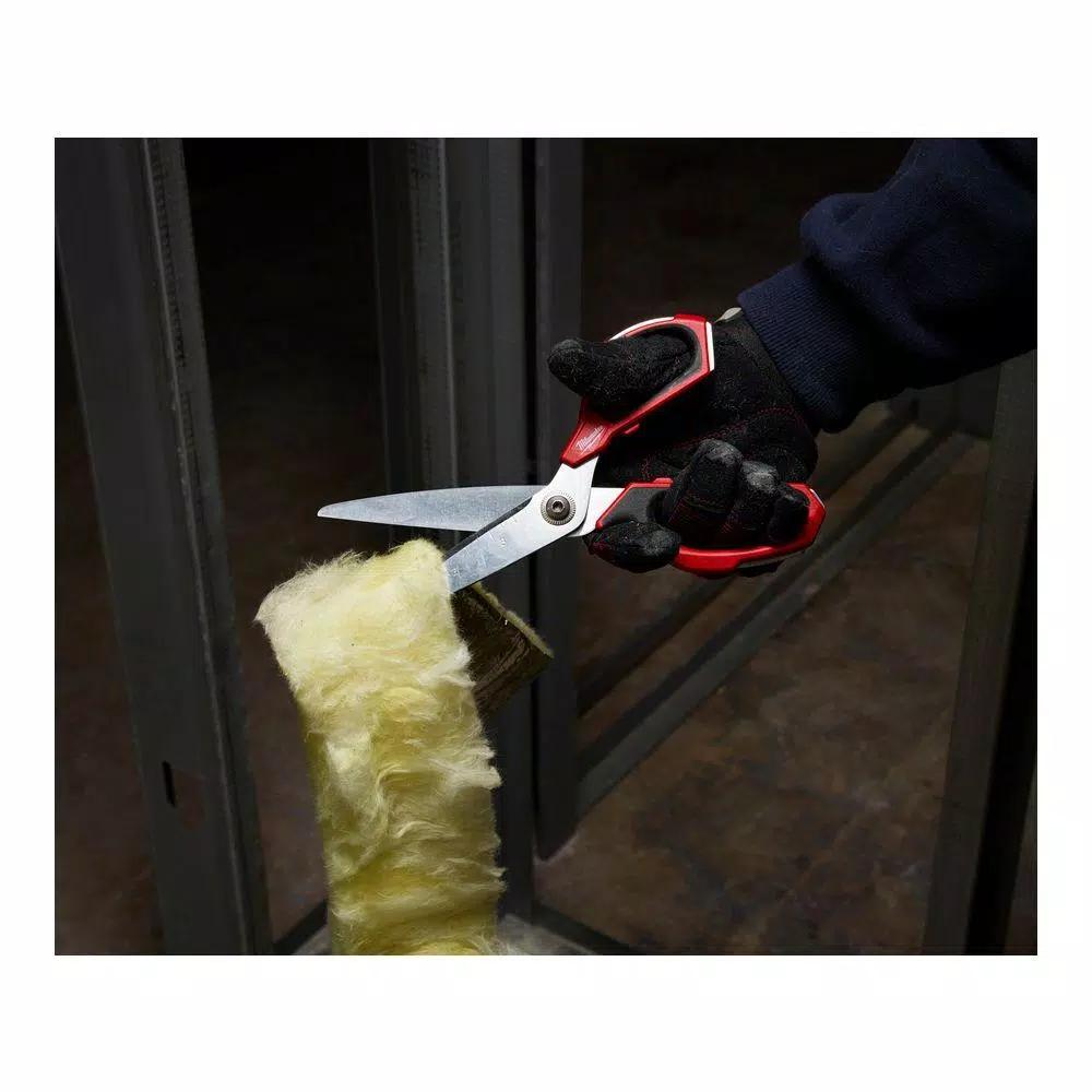 Milwaukee Jobsite Straight Scissors with 25 ft. Compact Tape Measure Set