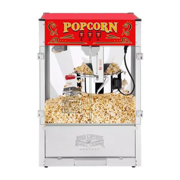 Great Northern Red Great Northern Midway Marvel Commercial Popcorn Popper - 16 oz Kettle, Stainless Steel
