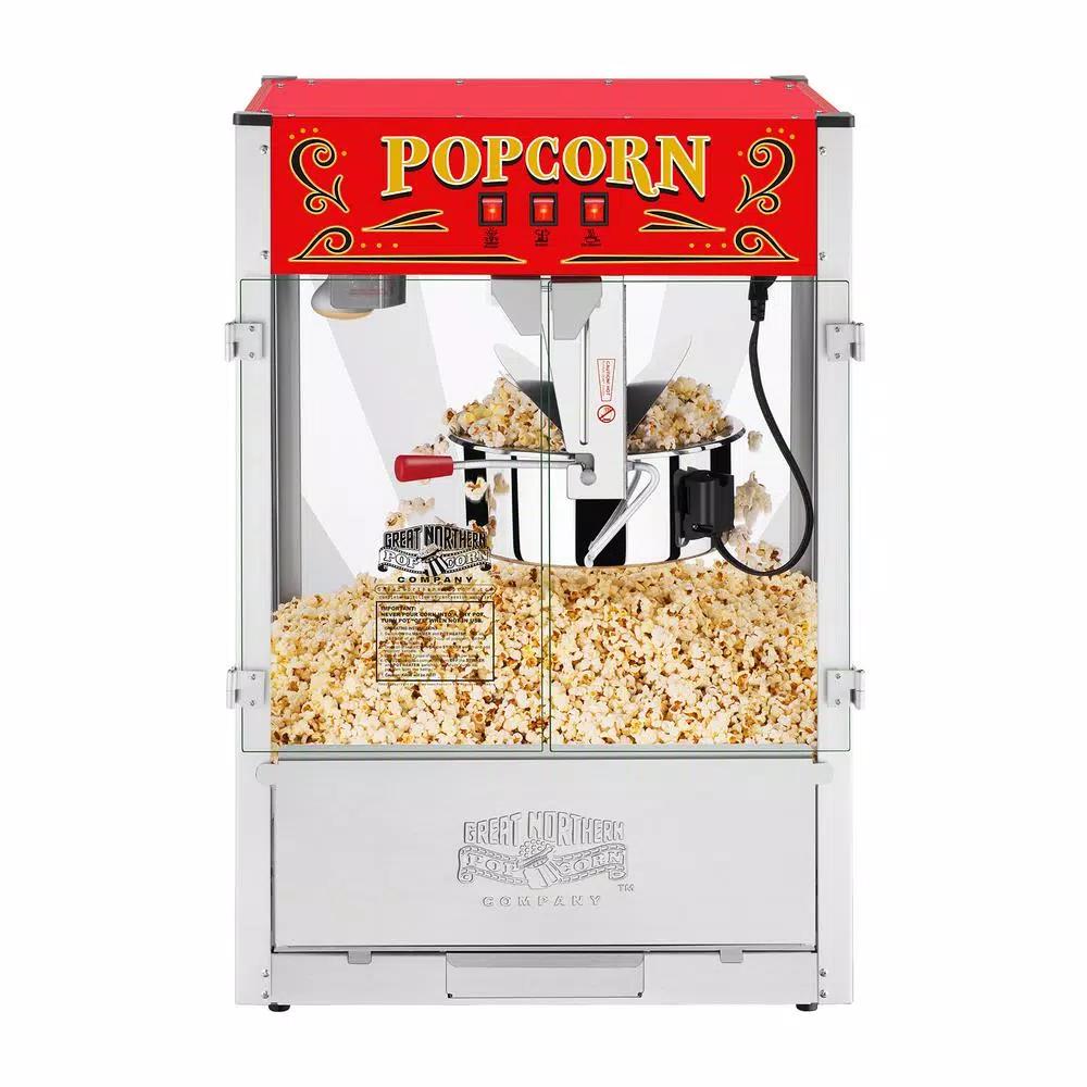 Great Northern Red Great Northern Midway Marvel Commercial Popcorn Popper - 16 oz Kettle, Stainless Steel