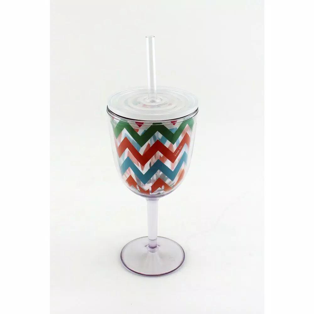 BergHOFF CookNCo 13 oz. Acrylic Wine Glasses, 16-Piece Assorted Pattern Set