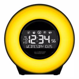 La Crosse Technology Color Mood Light Alarm Clock with Nature Sounds and USB Charging Port thumbnail 1