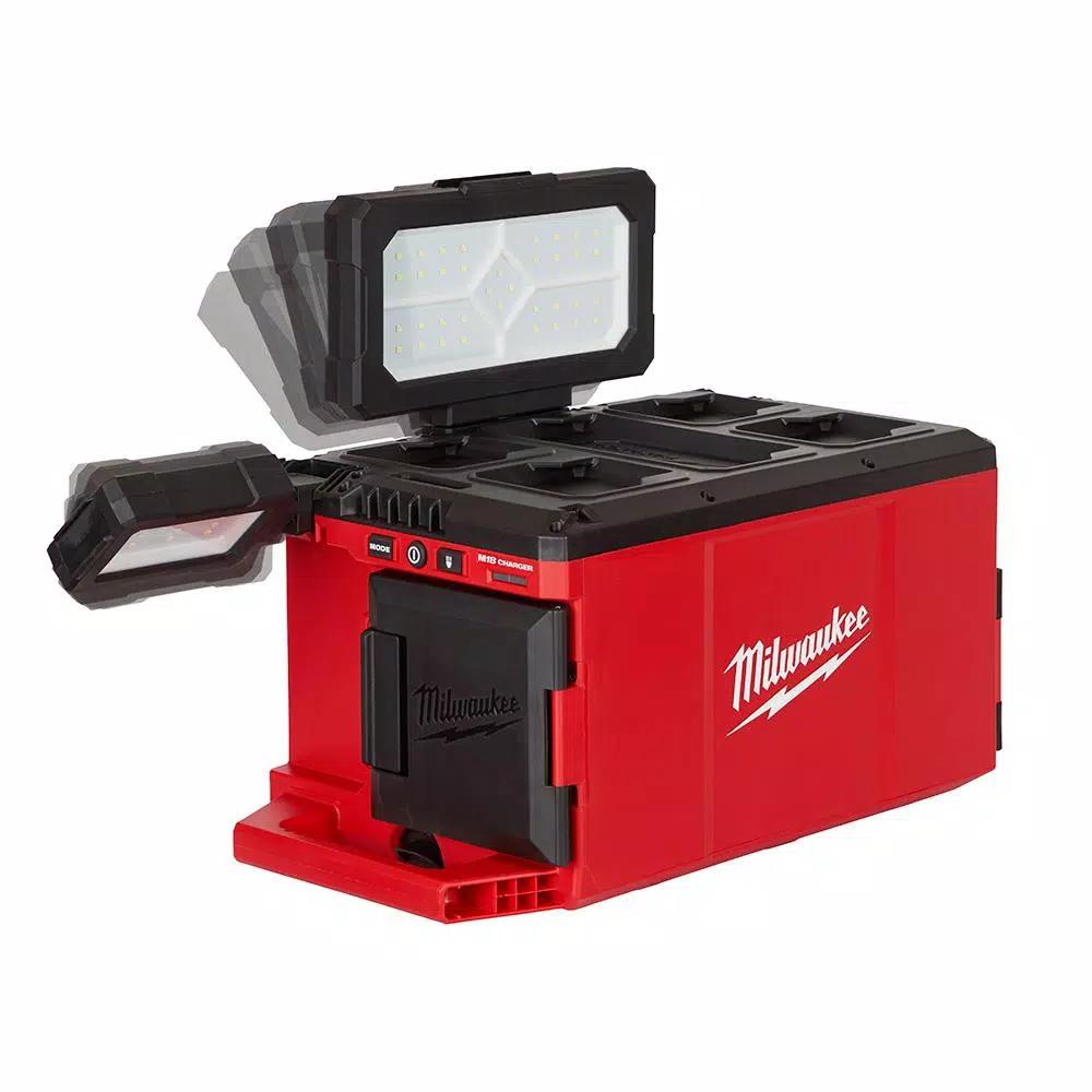 Milwaukee M18 PACKOUT 3000 Lumens LED Light with Built-In Charger