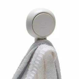 Bath Bliss 4 Pack Gel-Suction Power Hooks, Heavy Duty White Robe and Towel Hooks thumbnail 4