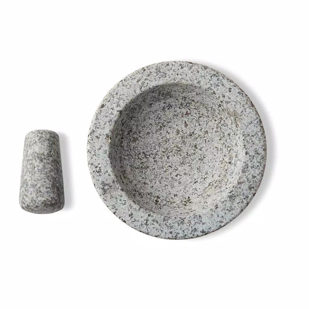 Fox Run 8 in. Granite Mortar and Pestle Set with Tejolote