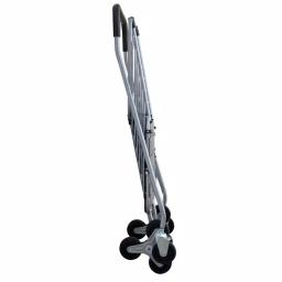 Milwaukee Silver Steel Easy Climb 3-Wheel Shopping Cart with Accessory Basket, 75 lb Capacity thumbnail 4