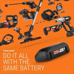 Worx 20V Brushless 3-Speed 1/4 in. Hex Impact Driver with Quick Change Chuck (Tool Only) thumbnail 5