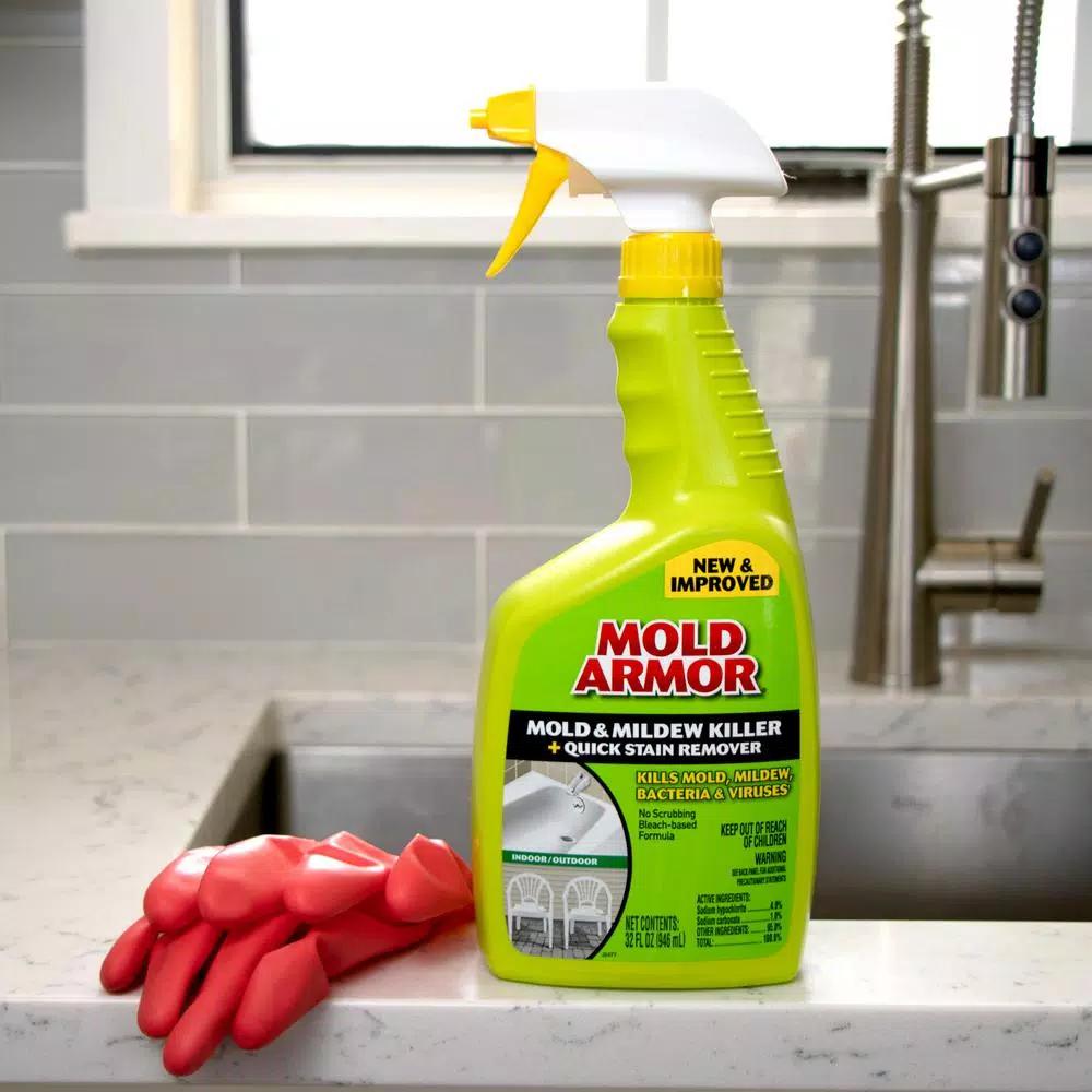 Mold Armor Mold and Mildew Killer with Quick Stain Remover, 32 oz.